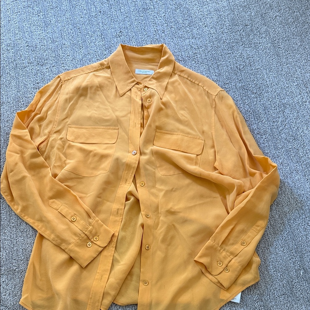 Equipment pocket blouse shirt Button-Up